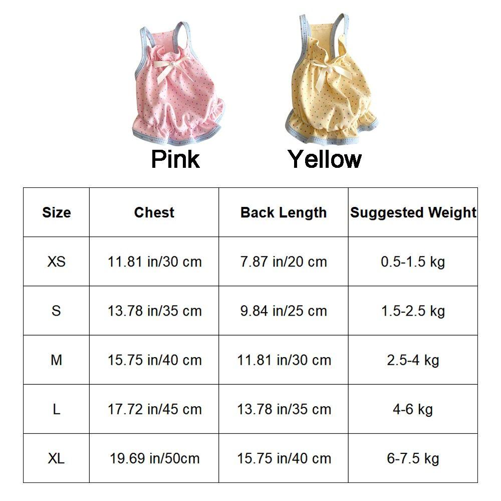 Fashion Thin Breathable Polka Dot Pet Dress Soft Skin-friendly Pet Princess Dress Cute Dog Dress for Cats Dogs