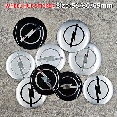 AAGY1 4pcs 56mm 60mm 65mm Car Wheel Center Emblem Hub Caps Stickers For Insignia J F Antara Meriva Zafira H G Corsa Vectra Astra