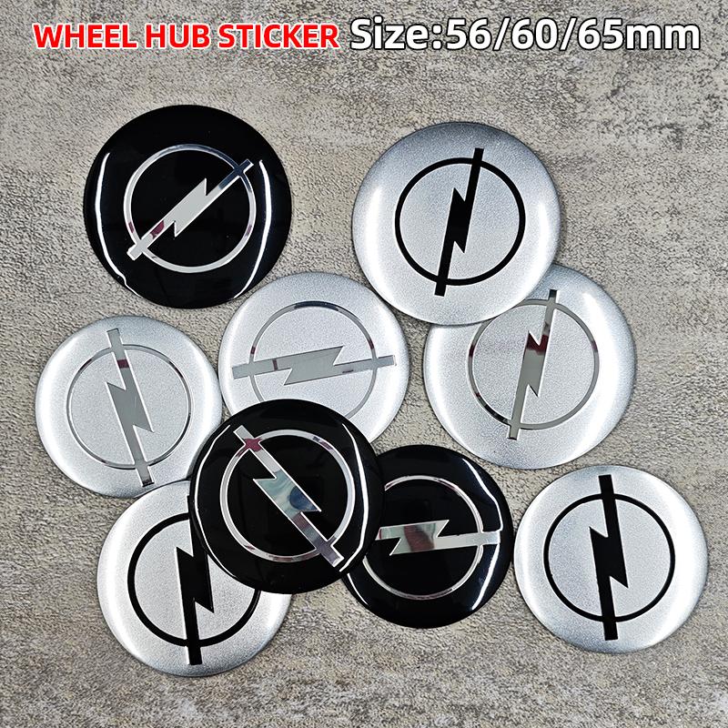 AAGY1 4pcs 56mm 60mm 65mm Car Wheel Center Emblem Hub Caps Stickers For Opel Insignia J F Antara Meriva Zafira H G Corsa Vectra Astra