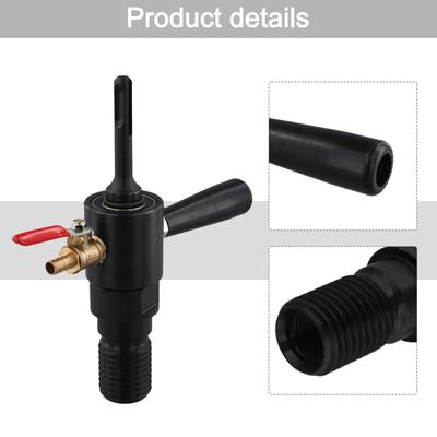 Core Bit Water Injection Adapter Connection Converter For Electric Hammer Drill Electrophoretic Treatment To Keep It Firm