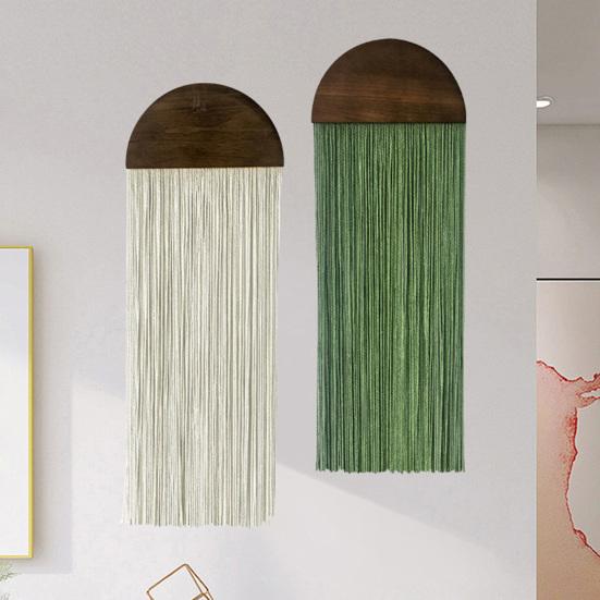 Yousheng Boho Kwast Wandtapijt Wandhanger String Wandtapijt Handgemaakt Katoenkoord Kwast Wandtapijt voor Woonkamer Slaapkamer Decoratie