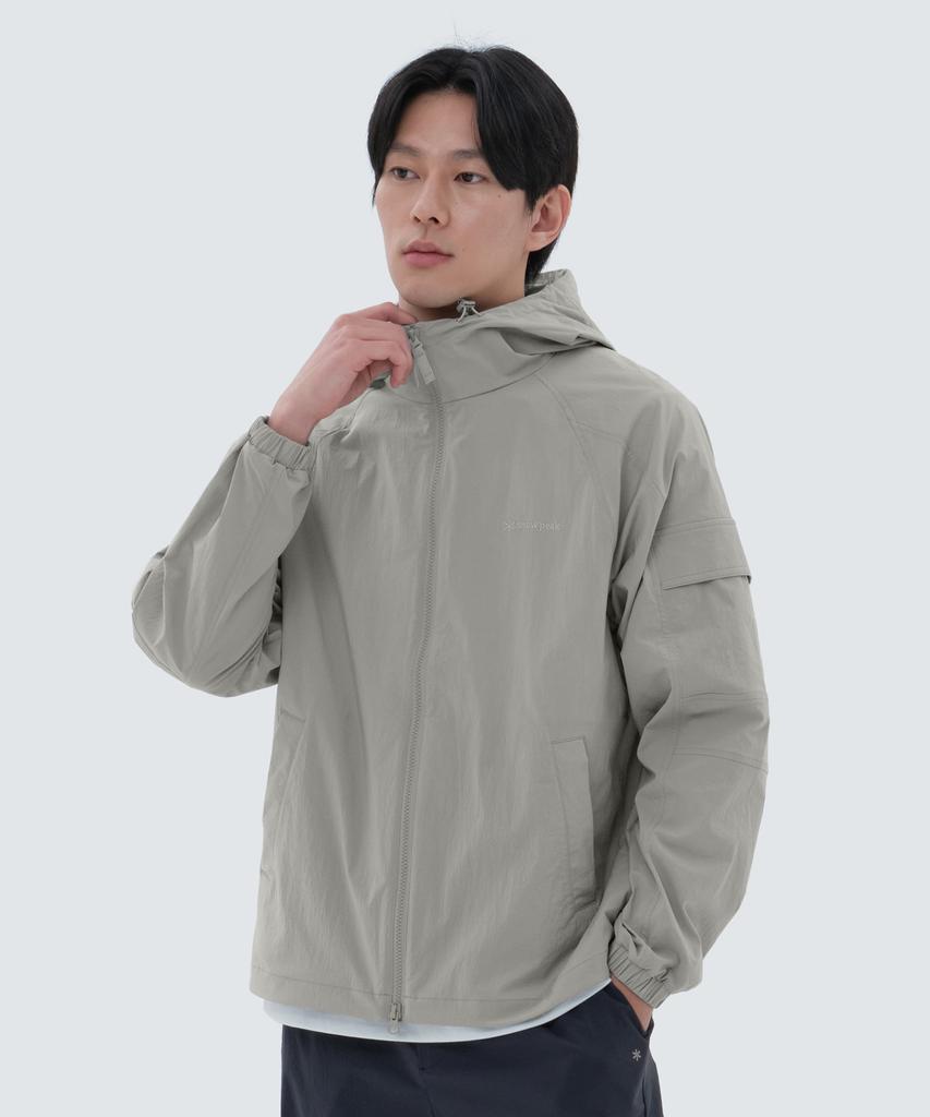 Snowpeak Apparel Root Utility Pocket Windbreaker Gray (S24Murwb67)