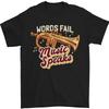 Flügelhorn Musik spricht, wo Worte versagen Herren T-Shirt Baumwolle