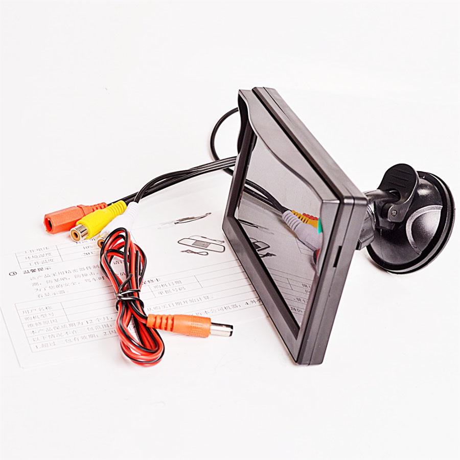 5 Inch Car Monitor TFT LCD HD Digital LED Reverse Parking Waterproof with Little Butterfly Dynamic Track Camera