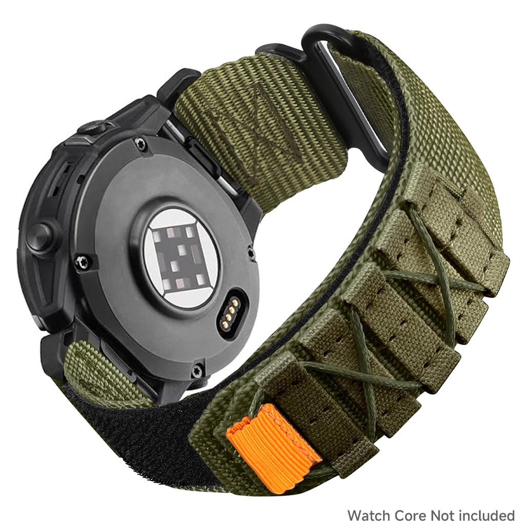22mm 26mm Nylon Strap For Garmin Fenix 8 E 5 5X 6X 6 7 7X Pro/TACTIX/Mk2 Mk2i G1/Enduro 2 3 Sport Bracelet Quick Fit Watchband
