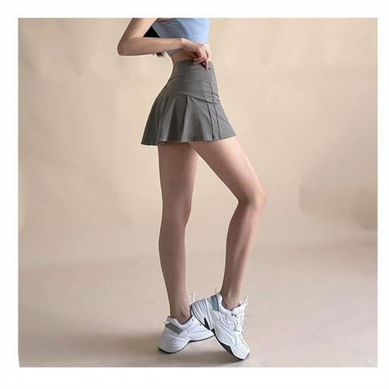 Women's Quick-Dry Pleated Sports Skirt for Running, Tennis, Golf, Fitness, & Yoga