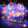 Solar LED Firecracker String Lights Outdoor Waterproof Garland Fairy Light for Wedding Party Garden Christmas Holiday Decoration