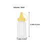 16Pcs Mini Hot Sauce Squeeze Bottles Compact Reusable Plastic Condiment Containers Leakproof for Ketchup Mustard Dressing