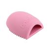 Gant de nettoyage - Esthétique - Brosse de maquillage - Silicone - Rose - Compact