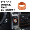 Orange Center Console Gear Shift Knob Cover Trim Ring For Dodge Ram 1500 2013-17