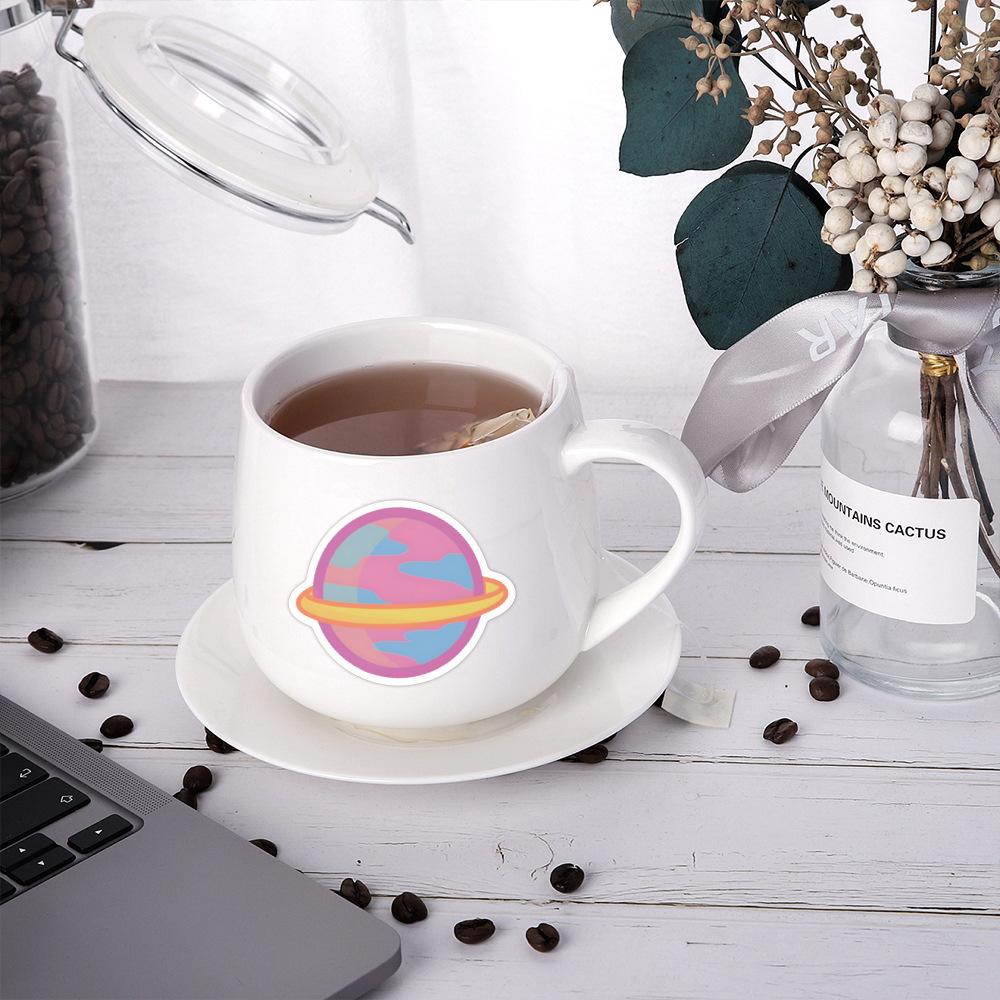 60 Universe Planet Asteroid Graffiti Stickers Window Notebook Water Cup Trolley Case Personalized Waterproof Stickers