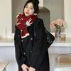 Korean Style Women's Cute Reindeer Knit Scarf: Soft, Versatile Neck Warmer for Autumn and Winter