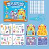 Kids Early Education Diy Quiet Book Paper Cutting Matching Puzzle Toy