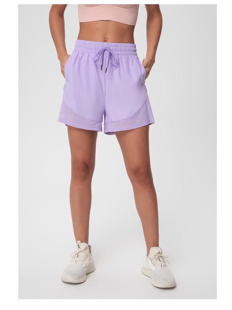 Spot Women's Summer Quick-Drying Sports Shorts - Casual Mid-Length Loose Fit, Wide-Leg, Anti-Exposure, European & American Douyin Trend Style