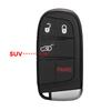 Jingyuqin For Jeep Grand Cherokee Dodge Ram 1500 Journey Charger Dart Challenger Durango Chrysler 300 Remote Key Shell 2/3/4/5Bt