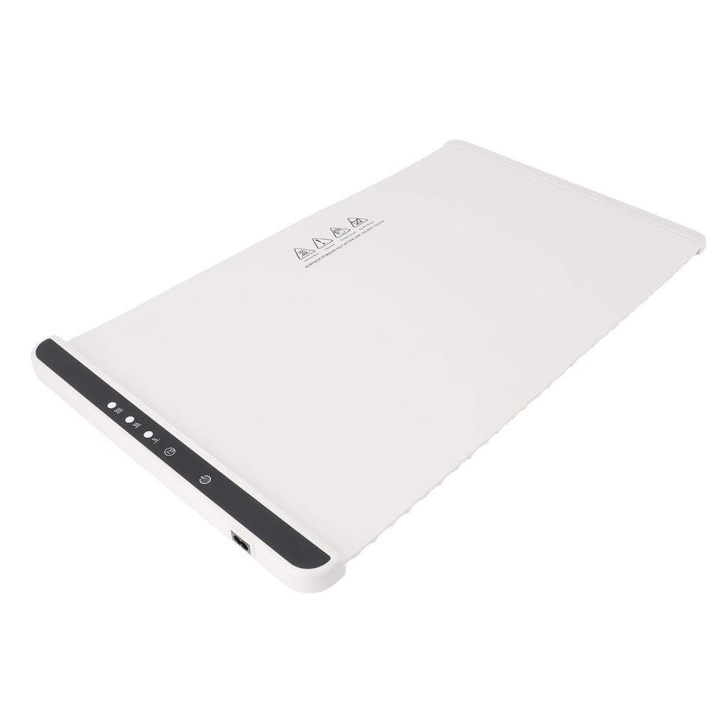 Electric Warming Tray Foldable 10 Seconds Fast Heat Intelligent Digital Display 3 Speeds