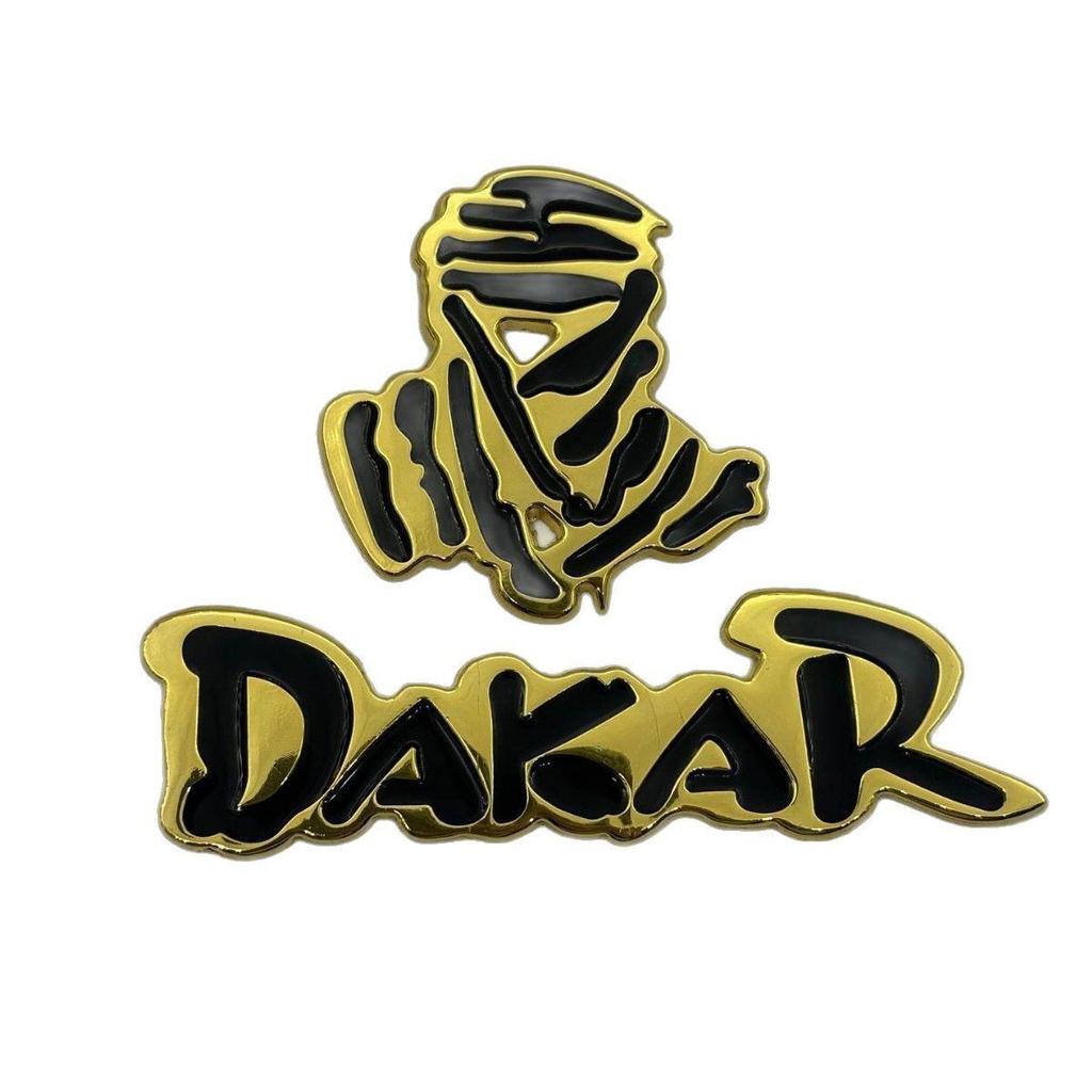Custom Dakar Rally Off-Road Metal Car Emblem Decal