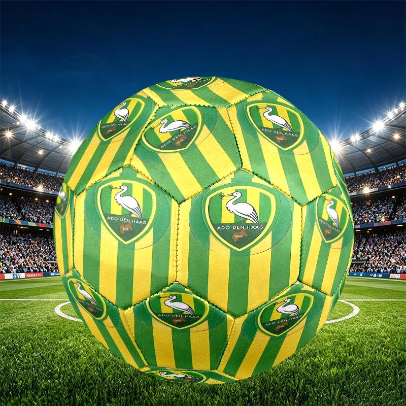 ADO Den Haag Print Size 5 Soccer Ball, PU Wear Resistant Football for Match Training and Daily Practice, Birthday Gift for Soccer Fans