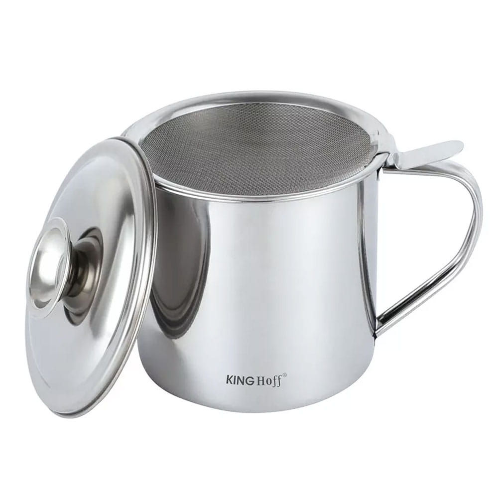 Pojemnik garnek na olej 1.2L z sitkiem filtrującym KINGHOFF KH-1726