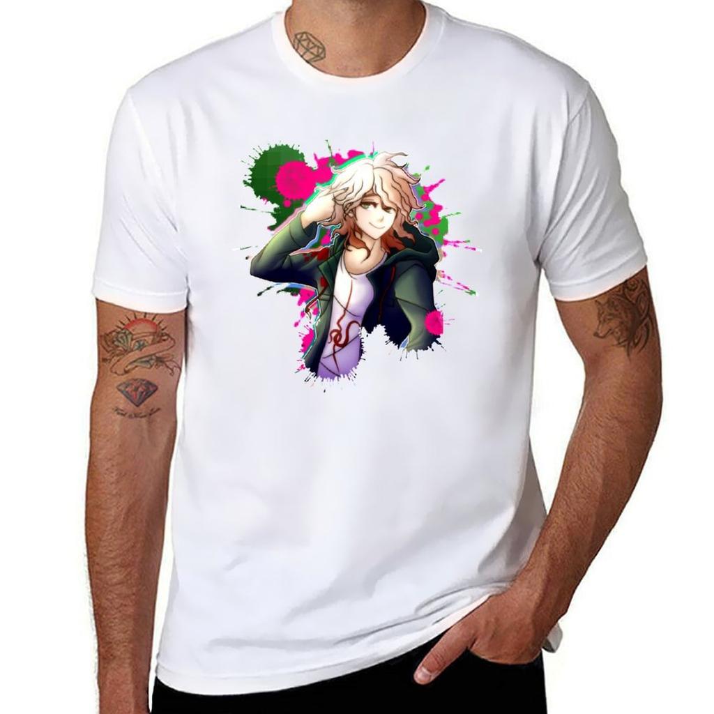 Nagito Komaeda Tshirt Big Size Crew Neck Tshirt