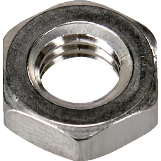 TRUSCO Hex Type Stainless M6 x Small Nuts, 3, Steel, 1.00 Thread, 10-Pack, Pack, Y853-0006