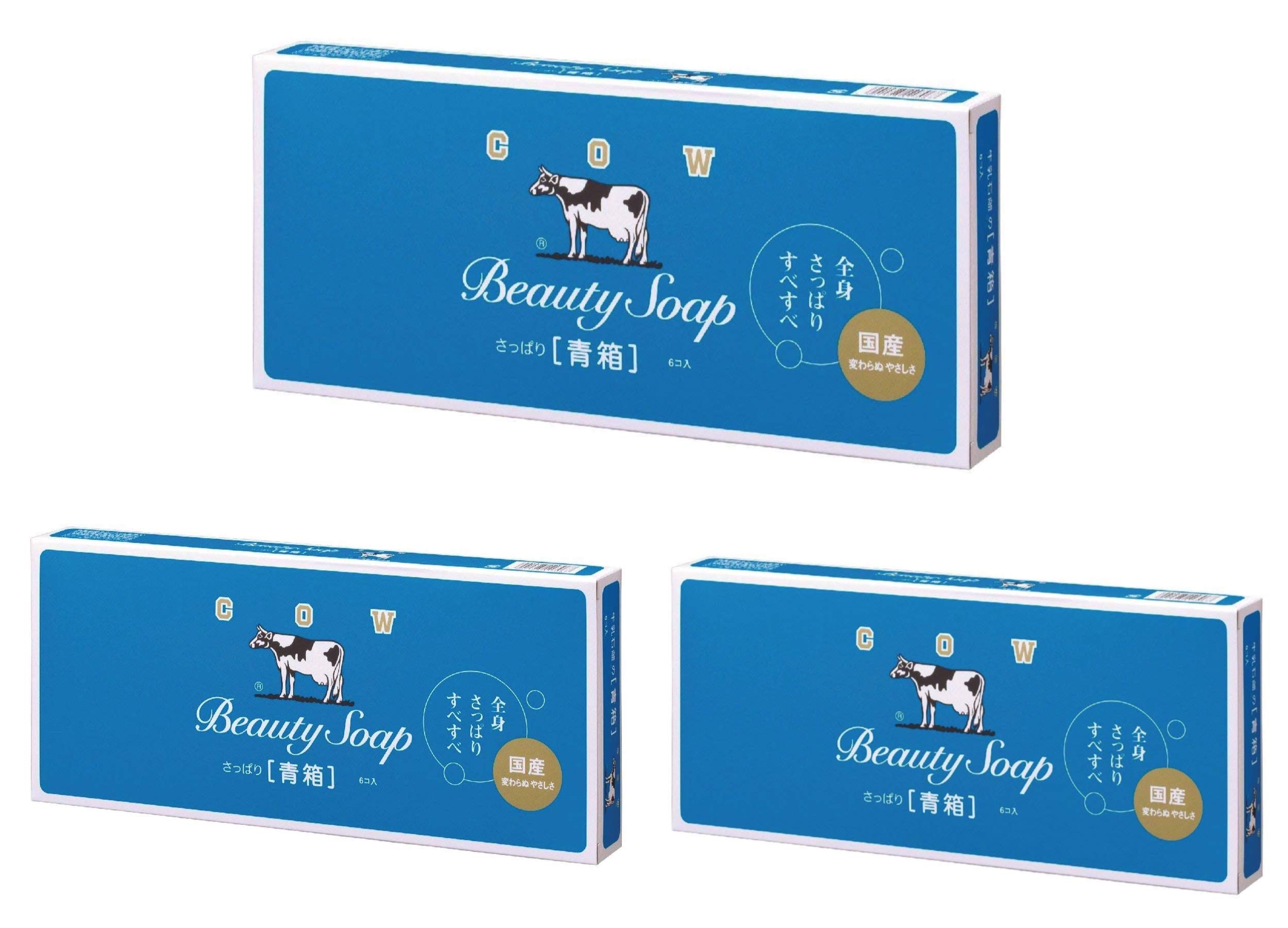 

Молочное мыло Cow Brand Soap Blue Box 85g 6 Pieces 3 Box Set