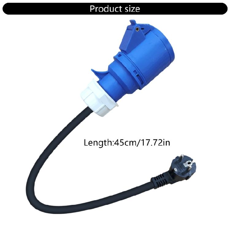 Travel Friendly Electric Vehicle Charging Adapter Coupler 32A, 7KW, Overheat Protections for Efficient Energy Transfer