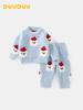DUUDUU 2025 Toddler Knitwear: Girls' Autumn/Winter Two-Piece Set
