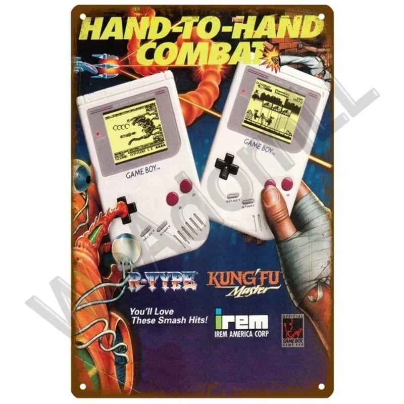 Vintage Gaming Theme Tin Painting for Game Room Club Home Wall Decor