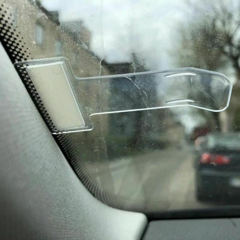 5pcs Car Styling Parking Ticket Clip Auto Fastener Card Bill Holder Organizer Windshield Stickers