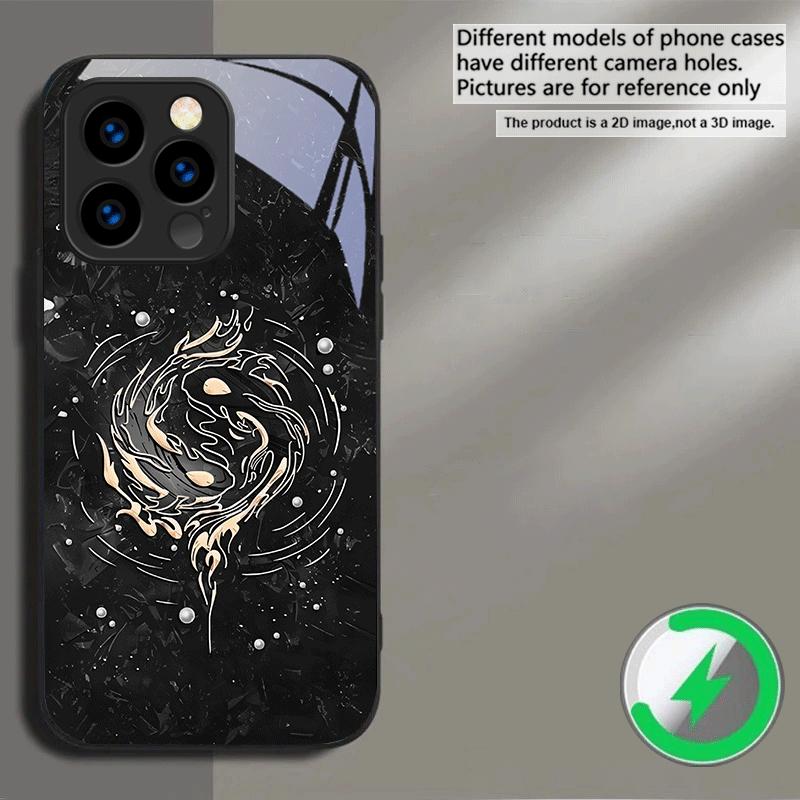 The Art of Aesthetics Suitable For iPhone 16E 17 Pro Max 15 Pro 14 13 Plus 12 Mini 11 16 Air 17Pro Magnetism Glass Phone Case