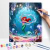 Disney Digital Oil Painting Diy Oil Painting Hand Painting Mermaid Underwater Ocean Living Room Bedroom Decoration Painting
