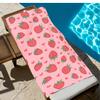 Strawberry Print Beach Towel Microfiber Quick Dry Absorbent Oversized Bath Towel Sand Free Swim Towel for Travel Swimming Pool
