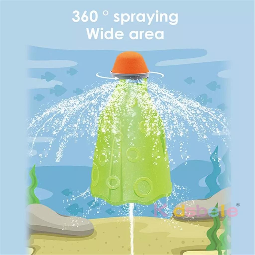 Outdoor Water Spray Sprinkler for Kids and Toddlers Backyard Spinning Rocket Sprinkler Toy Water Toys for Toddlers Boys Girls