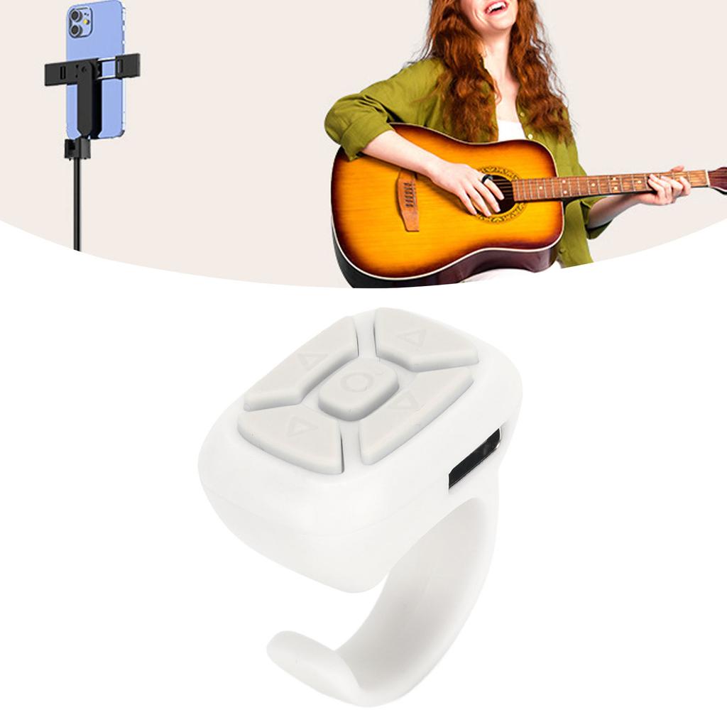 Phone Remote Shutter Multifunctional Remote Control for Smartphone Tablet Turning Pages Shooting Volume Adjust Pause Playback