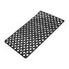 Bathtub Shower Mat TPE Black Non Slip Bath Shower Floor Mat with Drainage Hole Bath Mats for Home