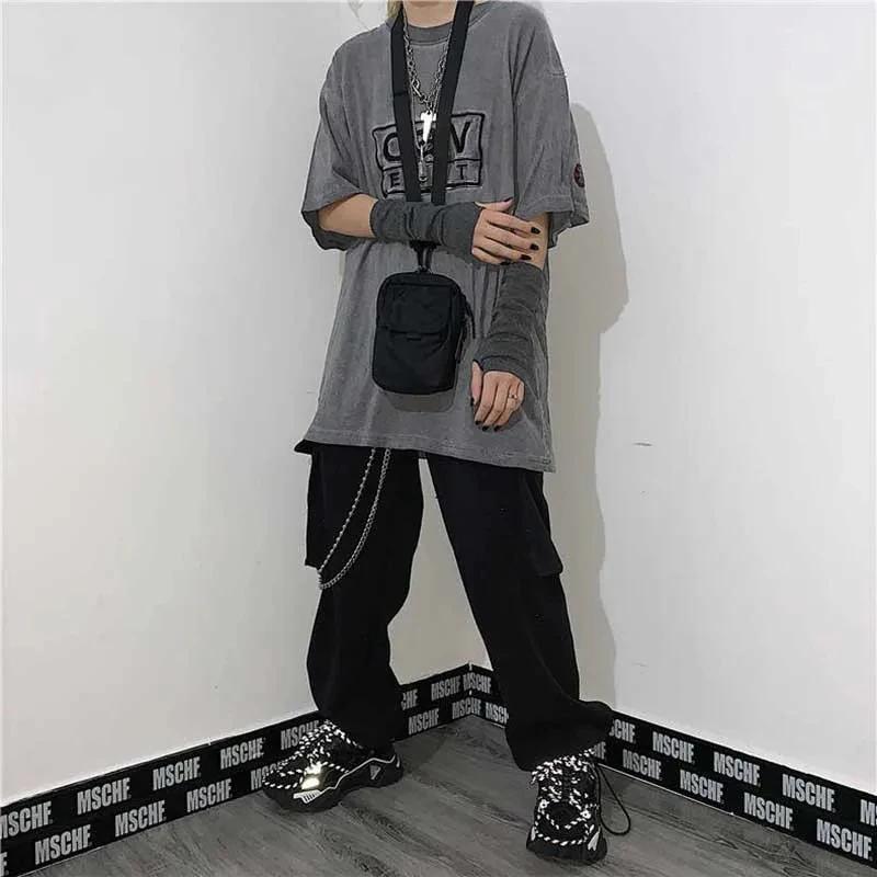 Outdoor Punk Long Fingerless Gloves Cuff For Women Men Outdoor Hip-hop Glove Elbow Mittens Cool Stretch Winter Arm Warmer Mitten