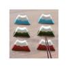 Soramame Bean Chopstick Rests, Chopstick Pillows, Japanese Style, Ceramic, Tableware, Cute, Tabletop Decoration, Small Item Holder, Mountain, Set of