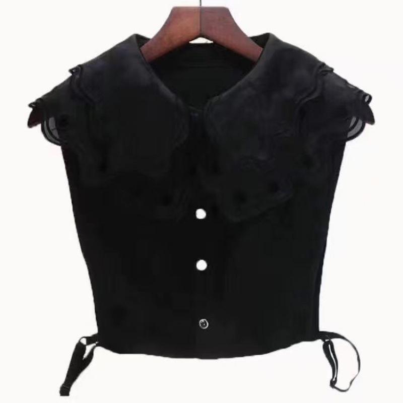 Mädchen Spitzenkragen Großer Revers Dekorkragen Puppenkragen Falscher Kragen Weiß Kleiner Schal Pullover Dekorkragen