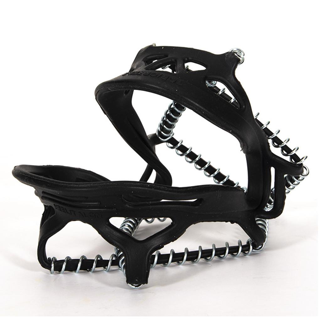 2 Pieces Ice Snow Shoe Grip Cover Outdoor Walking Climbing Nonslip Boots Safety Portable Crampon Silicone Cleats