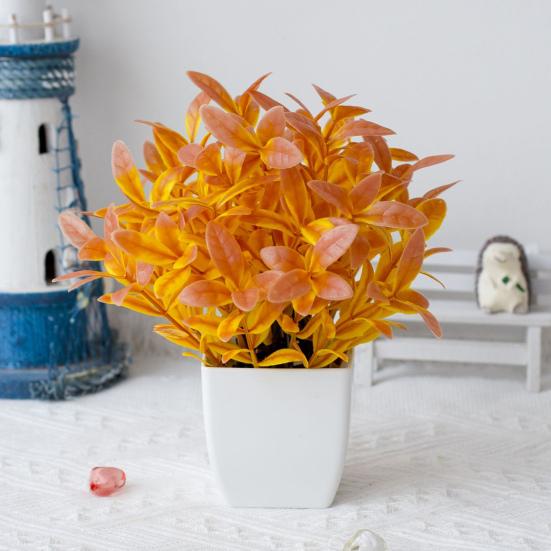 Simulation Plant Mini Easy To Maintain Weather-resistant Realistic No Watering Decorative Multicolor Table Centerpiece Potted Artificial Plant Living