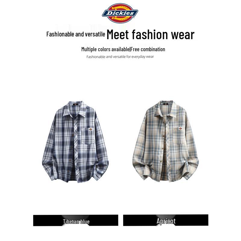 Dickies Men's Plaid Flannel Casual Shirt
