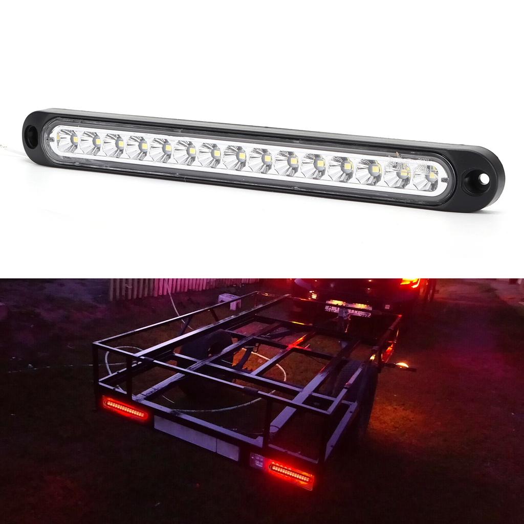 10V‑30V 15LED Brake Turn Rear Light IP67 Waterproof for Trucks Semi   Boat Trailers