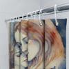Watercolor Romantic Couple Waterproof Shower Curtain