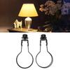 Bulb Clip Adapter Metal Wire Rust Proof Clip On Bulb Lampshade Holder with Finial Top for Table Lamp Floor Lamp 2pcs