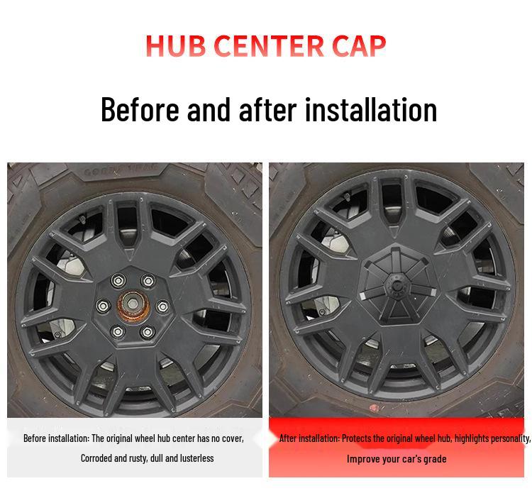 Tesla Cybertruck Offroad-Radkappe Außenmodifikation