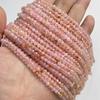 4MM Natural Faceted Quality Agates Crystal Jades Stone Beads Tiny Loose Green Yellow Pink Red Gem Bead For Jewelry Making DIY