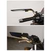 Sturdy Metal Motorcycle Mirrors With Anti scowl Blue Lens And flexible Adjustment For Custom Fit