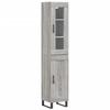 Highboard Gray Sonoma 34.5 x 34 x 180 cm Particleboard