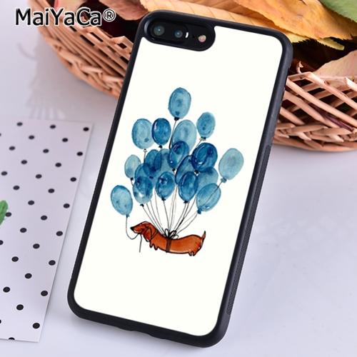 MaiYaCa Dachshund Sausage Dog Love Phone Case For iPhone 17 Air 16 15 14 11 12 13 Pro MAX Plus coque Cover Shell